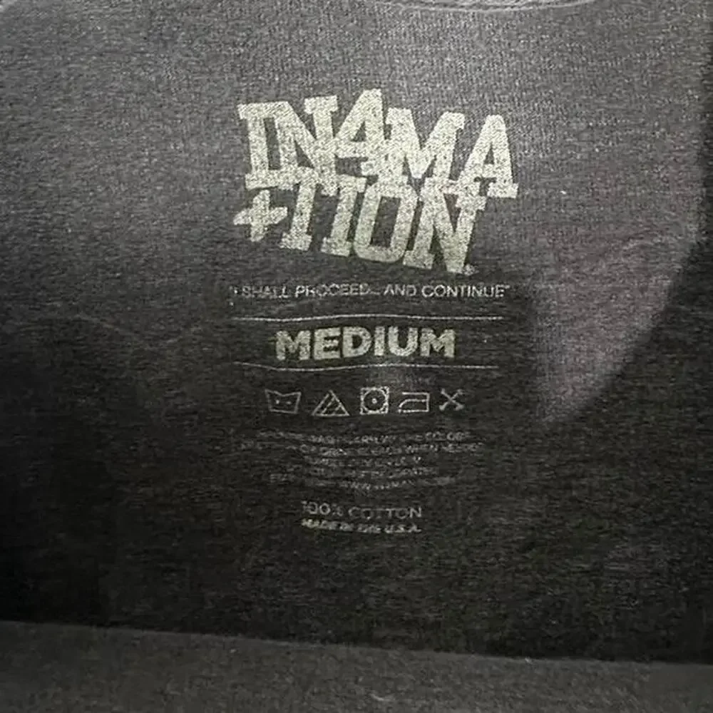 In4ma+Tion Originals Black Bones Graphic T-shirt Size Medium - Picture 3 of 8
